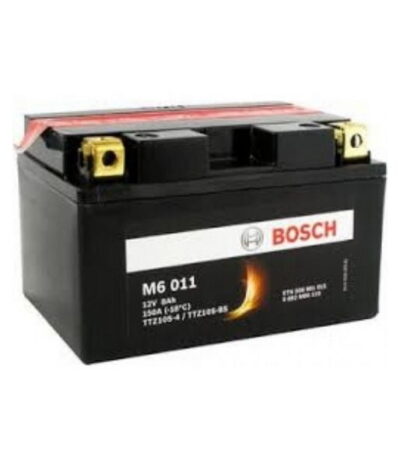 AKÜ: Bosch M6011 (FA114) 12V 8,6Ah AGM YTZ10S-BS Motosiklet Aküsü