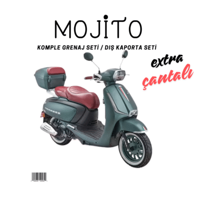 Arora Mojito Petrol Yeşili Grenaj Seti 22 Parça + Çantalı